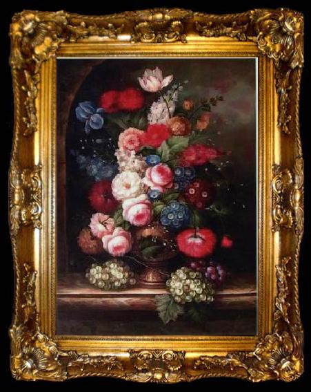 framed  unknow artist Floral, beautiful classical still life of flowers.059, ta009-2